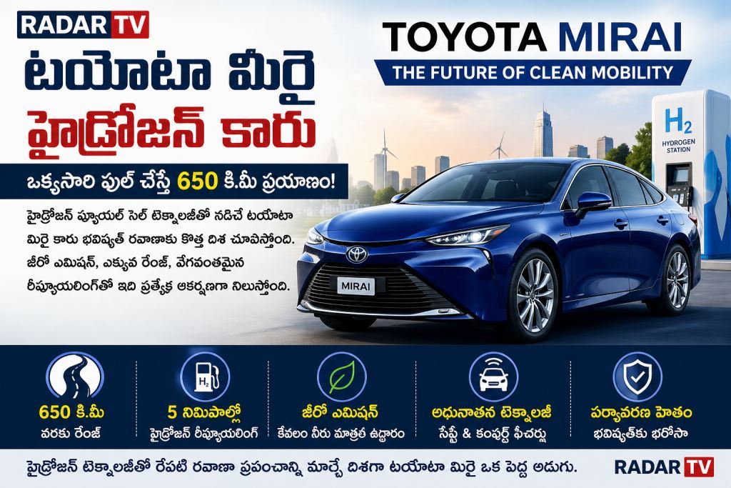 హైడ్రోజన్ కారు – 650 కి.మీ ప్రయాణం!